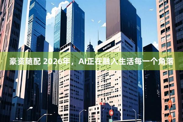 豪资随配 2026年,AI正在融入生活每一个角落