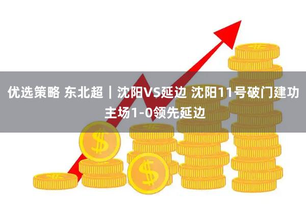 优选策略 东北超｜沈阳VS延边 沈阳11号破门建功 主场1-0领先延边